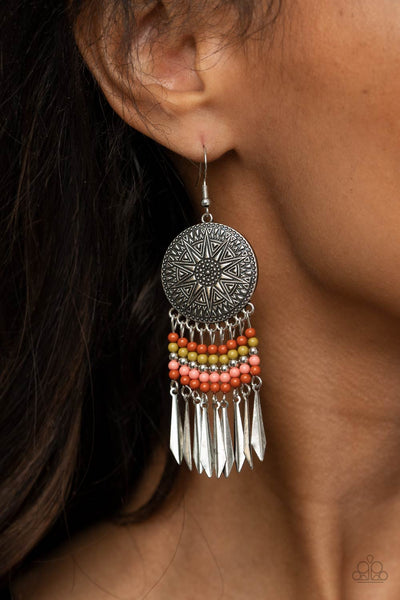 Sun Warrior - Multi Earrings - Paparazzi Accessories - Bling On The Jewels By Alyssa and Victoria