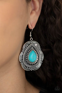 Southwestern Soul - Blue Earrings - Paparazzi Accessories - Bling On The Jewels By Alyssa and Victoria