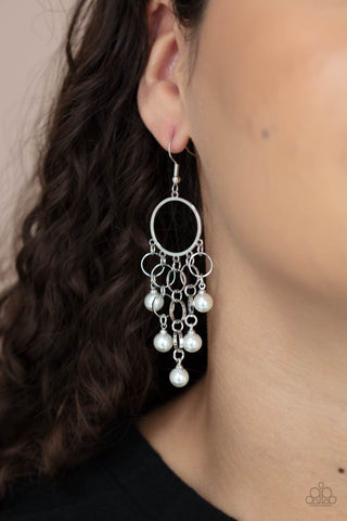 When Life Gives You Pearls - White Earrings - Paparazzi Accessories - Bling On The Jewels By Alyssa and Victoria