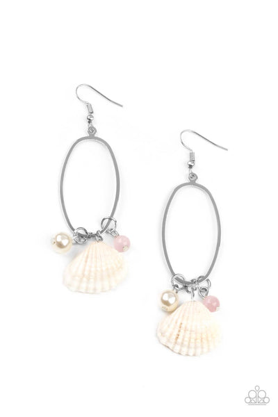 This Too SHELL Pass - Pink Earrings - Paparazzi Accessories - Bling On The Jewels By Alyssa and Victoria