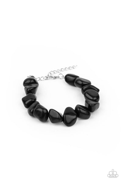 Prehistoric Paradise - Black Bracelet - Paparazzi Accessories - Bling On The Jewels By Alyssa and Victoria