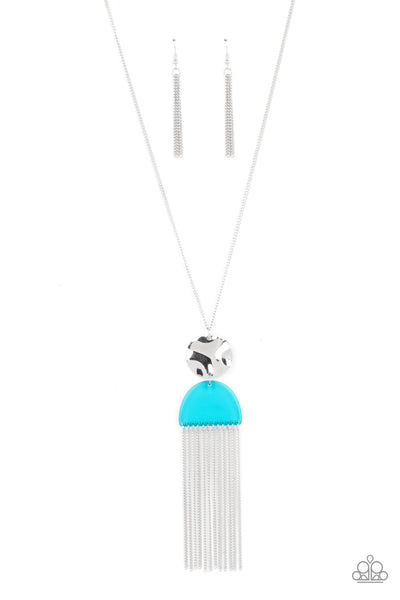 Color Me Neon - Blue Necklace - Paparazzi Accessories - Bling On The Jewels By Alyssa and Victoria