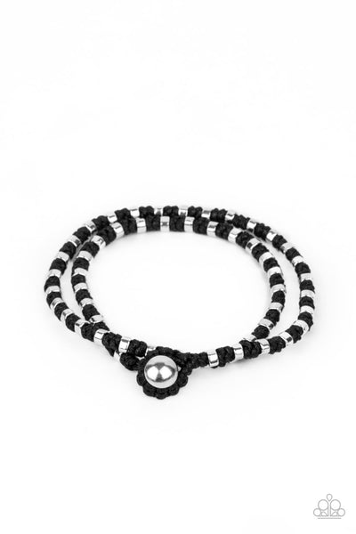 Ripcord - Black Bracelet - Paparazzi Accessories - Bling On The Jewels By Alyssa and Victoria