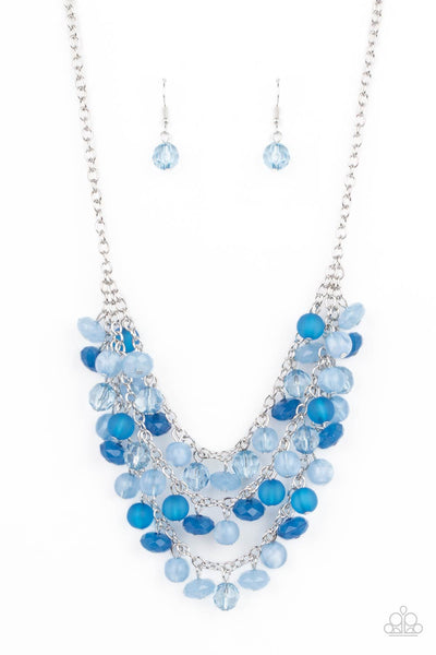 Fairytale Timelessness - Blue Necklace - Paparazzi Accessories - Bling On The Jewels By Alyssa and Victoria