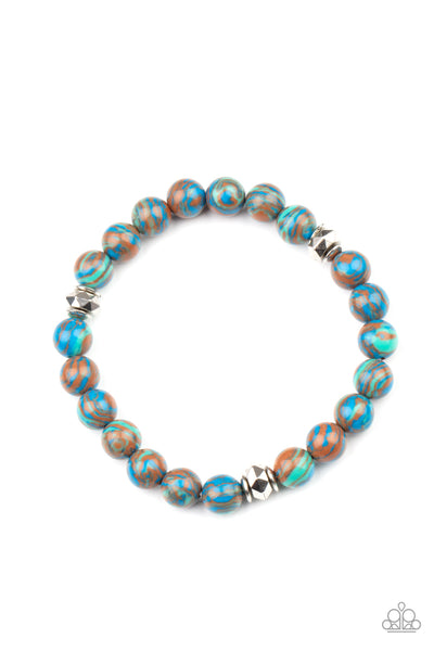 Awakened - Blue Bracelet - Paparazzi Accessories - Bling On The Jewels By Alyssa and Victoria