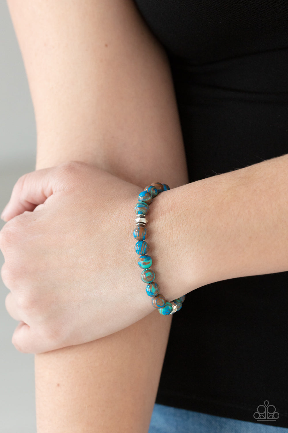 Awakened - Blue Bracelet - Paparazzi Accessories - Bling On The Jewels By Alyssa and Victoria