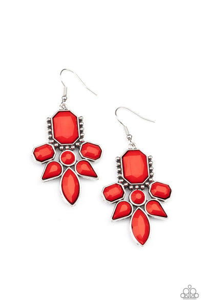 Vacay Vixen - Red Earrings - Paparazzi Accessories - Bling On The Jewels By Alyssa and Victoria