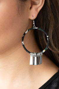 Garden Chimes - Black Earrings - Paparazzi Accessories - Bling On The Jewels By Alyssa and Victoria