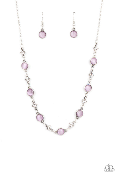 Inner Illumination - Purple Necklace - Paparazzi Accessories - Bling On The Jewels By Alyssa and Victoria