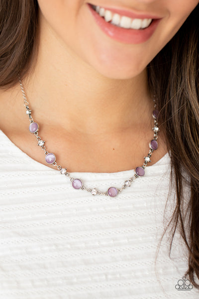 Inner Illumination - Purple Necklace - Paparazzi Accessories - Bling On The Jewels By Alyssa and Victoria