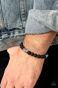 Earthy Energy - Blue Bracelet - Paparazzi Accessories - Bling On The Jewels By Alyssa and Victoria