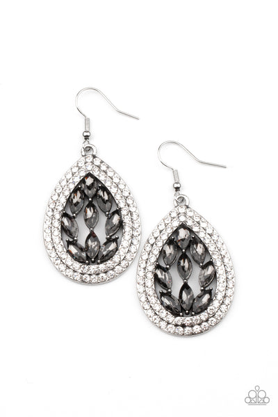 Encased Elegance - Silver Earrings - Paparazzi Accessories - Bling On The Jewels By Alyssa and Victoria