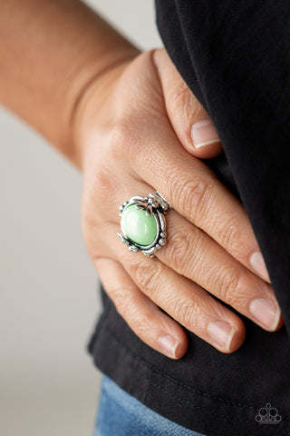 Springtime Splendor - Green Ring - Paparazzi Accessories - Bling On The Jewels By Alyssa and Victoria