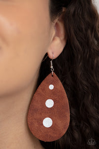 Rustic Torrent - Brown Earrings - Paparazzi Accessories - Bling On The Jewels By Alyssa and Victoria