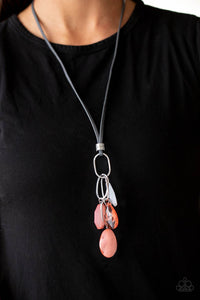 Fundamentally Flirtatious - Orange Necklace - Paparazzi Accessories - Bling On The Jewels By Alyssa and Victoria