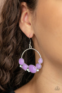 Beautifully Bubblicious - Purple Earrings - Paparazzi Accessories - Bling On The Jewels By Alyssa and Victoria