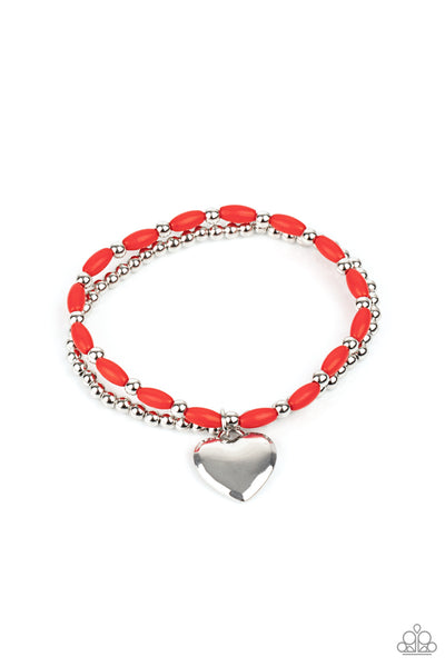 Candy Gram - Red Bracelets - Paparazzi Accessories - Bling On The Jewels By Alyssa and Victoria