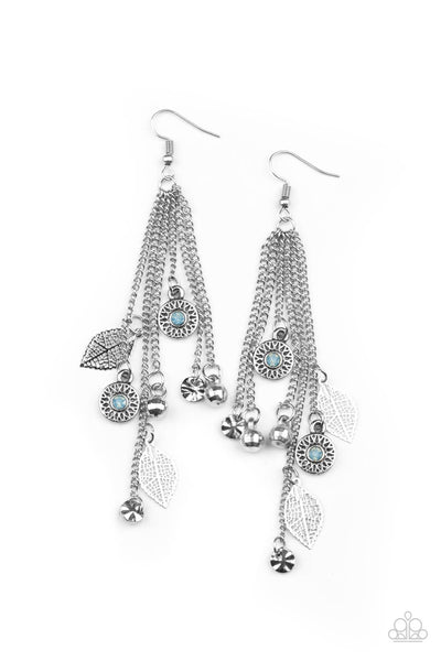 A Natural Charmer - Blue Earrings - Paparazzi Accessories - Bling On The Jewels By Alyssa and Victoria