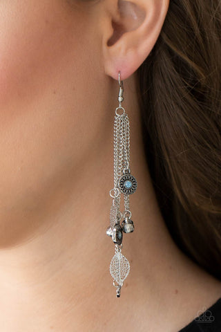 A Natural Charmer - Blue Earrings - Paparazzi Accessories - Bling On The Jewels By Alyssa and Victoria