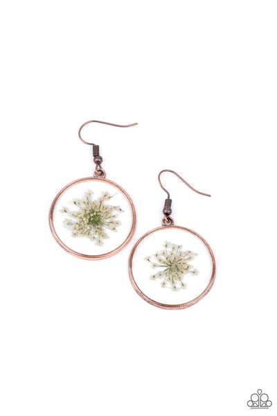 Happily Ever Eden - Copper Earrings - Paparazzi Accessories - Bling On The Jewels By Alyssa and Victoria