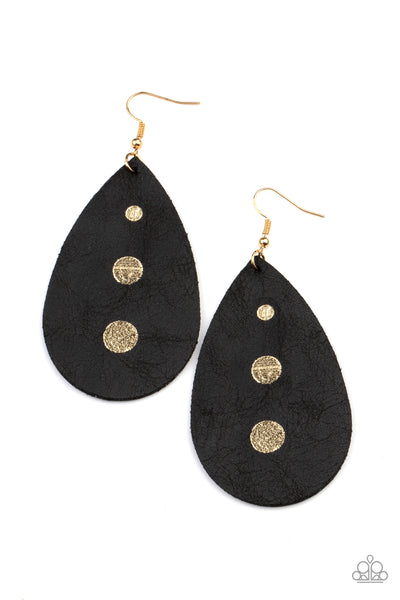 Rustic Torrent - Black Earrings - Paparazzi Accessories - Bling On The Jewels By Alyssa and Victoria