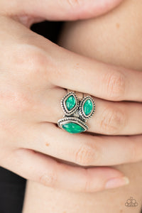 The Charisma Collector - Green Ring - Paparazzi Accessories - Bling On The Jewels By Alyssa and Victoria