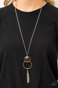 Nice To GLOW You - Brown Necklace - Paparazzi Accessories - Bling On The Jewels By Alyssa and Victoria