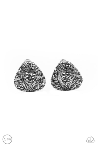 Gorgeously Galleria - Silver Clip On Earrings - Paparazzi Accessories - Bling On The Jewels By Alyssa and Victoria