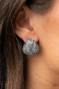 Gorgeously Galleria - Silver Clip On Earrings - Paparazzi Accessories - Bling On The Jewels By Alyssa and Victoria