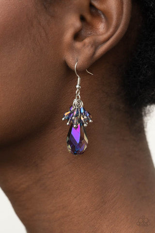Well Versed in Sparkle - Purple Earrings - Paparazzi Accessories - Bling On The Jewels By Alyssa and Victoria