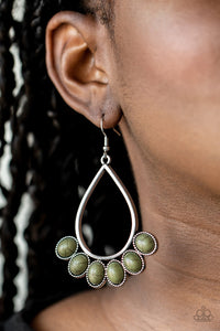 Stone Sky - Green Earrings - Paparazzi Accessories - Bling On The Jewels By Alyssa and Victoria