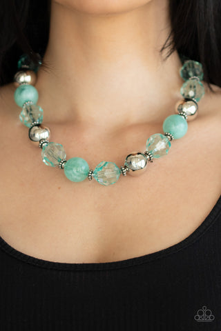 Very Voluminous - Green Necklace - Paparazzi Accessories - Bling On The Jewels By Alyssa and Victoria