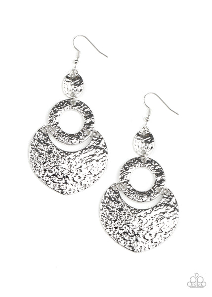 Shimmer Suite - Silver Earrings - Paparazzi Accessories - Bling On The Jewels By Alyssa and Victoria