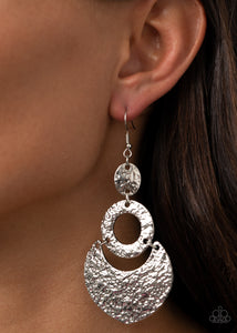 Shimmer Suite - Silver Earrings - Paparazzi Accessories - Bling On The Jewels By Alyssa and Victoria