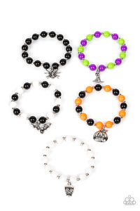 Starlet Shimmer - Kids Halloween Bracelets 5 Pack - Paparazzi Accessories